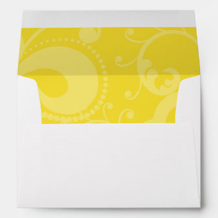 Enveloppe 5x7, option 1 pointes roses/jaunes chaud