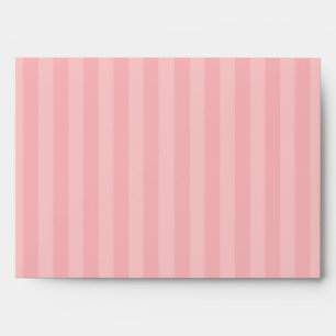 Enveloppe 5x7, option 2 Inséparables, rayures rose