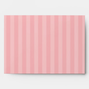 Enveloppe 5x7, option 3 Inséparables, rayures rose