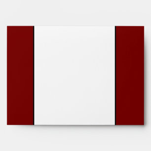 Enveloppe 5x7 Option 3 Peacock Rouge Noir Blanc