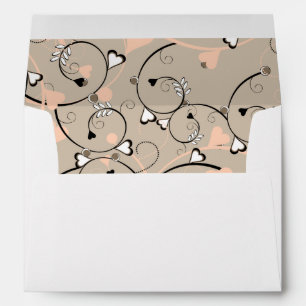 Enveloppe 5x7 Option 4 Corail clair rose/Brown