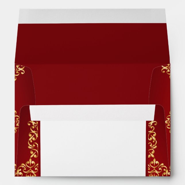 Enveloppe 5x7 Option 4 Lord Ganesha/Hindu Red Spir (Dos (Bas))