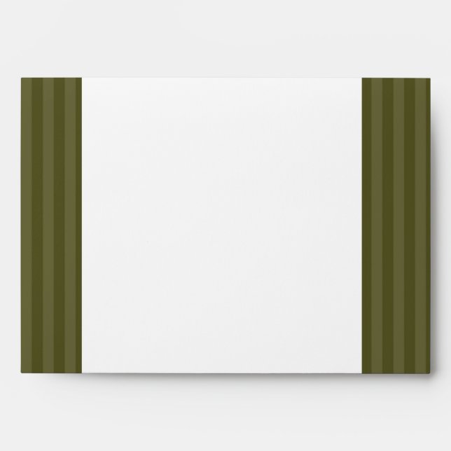 Enveloppe 5x7 Option 4 Martini Olives Vert bande (Devant)