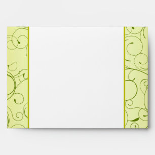 Enveloppe 5x7 Option 4 persiennes à poires vertes