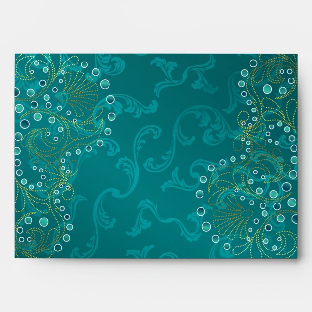 Enveloppe 5x7 Option 5 Arabian Turquoise (Devant)