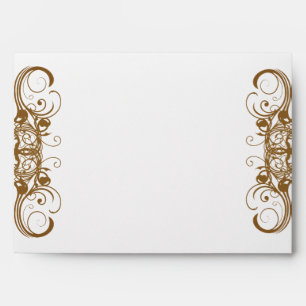 Enveloppe 5x7 Option 5 Gold et Black Damask