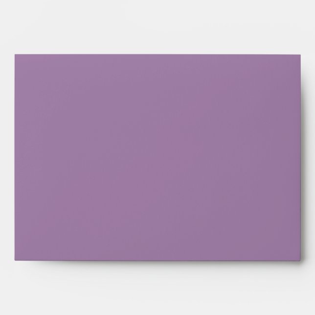 Enveloppe 5x7 Purp Bois à l'extérieur de Polkadot à l'intéri (Devant)