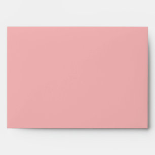 Enveloppe 5x7 rose à l'extérieur noir rayé à l'int