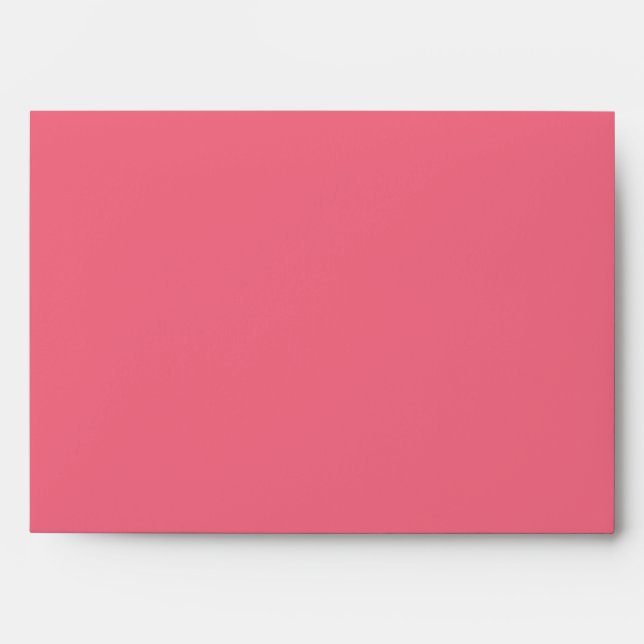 Enveloppe 5x7 rose chaud à l'extérieur de la bande de l'enve (Devant)