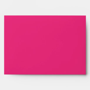 Enveloppe 5x7 Rose chaud à l'extérieur de la Polka point int