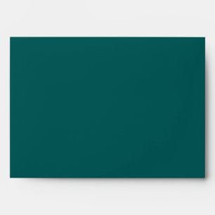 Enveloppe 5x7 Turquoise à l'extérieur blanc à l'in