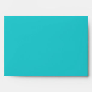 Enveloppe 5x7 Turquoise à l'extérieur du point Pol