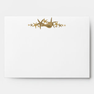 Enveloppe 5x7 White Shells Sandy Beach