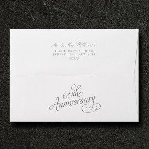 Enveloppe 60e anniversaire de mariage de diamant