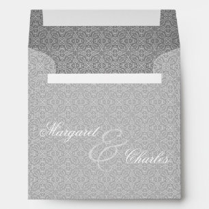 Enveloppe 60ème Anniversaire du Diamant en Damas d'argent
