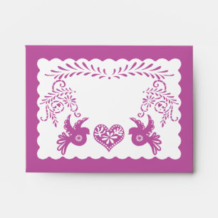 Enveloppe A2 Merci Papel Picado Lilac Fiesta Mariage