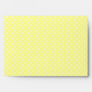 Enveloppe A7 à pois jaunes