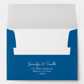 Enveloppe A7 Bleu Royal Minimaliste