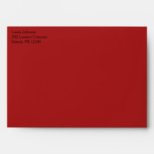 Enveloppe A7 Cream et Red Damask