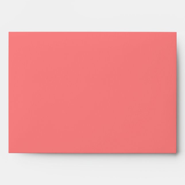 Enveloppe A7 en corail clair (Devant)