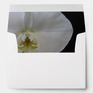 Enveloppe A7 personnalisée — Orchidées blanches