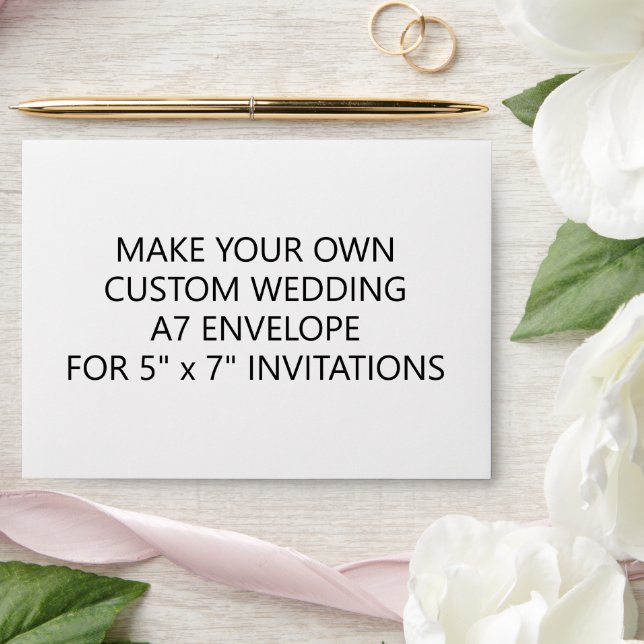 Enveloppe A7 pour mariage personnalisé moderne pou (Wedding)