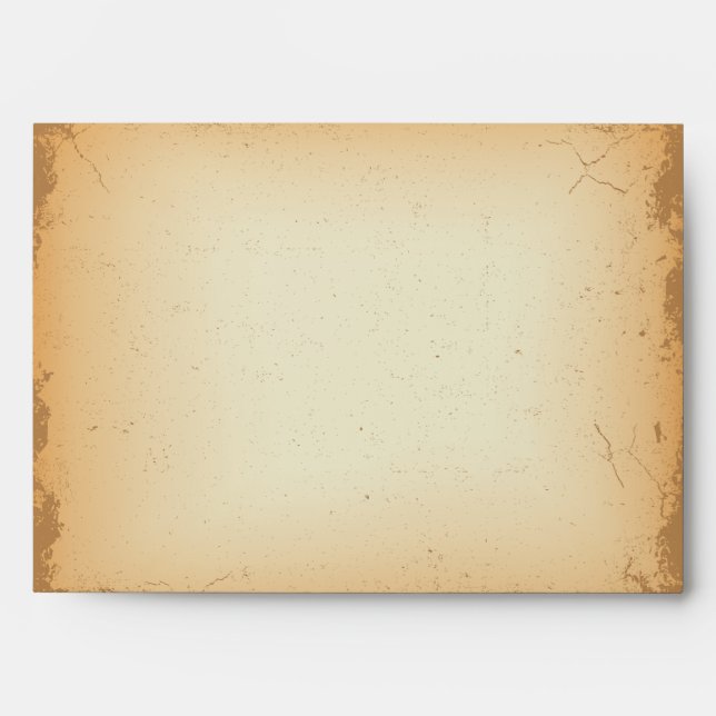 Enveloppe A7 Vintage rouge brun (Devant)