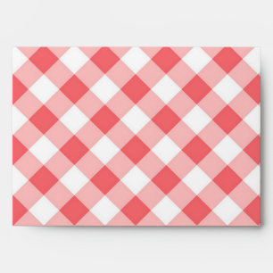 Enveloppe à damiers motif