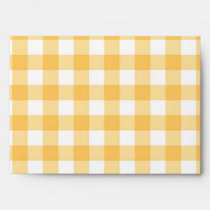 Enveloppe à damiers motif