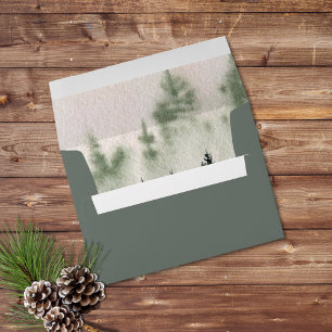 Enveloppe À feuillage persistant Mist Rocheuse Russe Hiver B