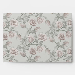 Enveloppe à la vigne rose poudrée