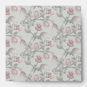 Enveloppe à la vigne rose poudrée