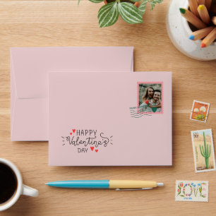 Enveloppe à ma photo manuscrite Valentine
