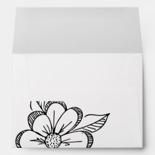 Enveloppe à motif floral