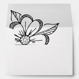 Enveloppe à motif floral