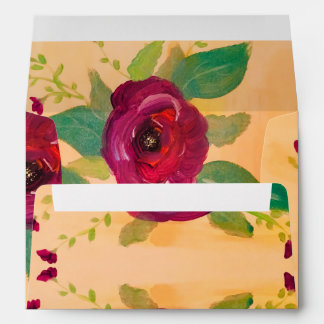 Enveloppe à motif Rose