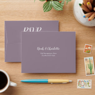 Enveloppe à occasion spéciale Dusty Purple Mariage