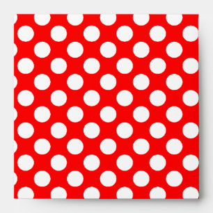 Enveloppe à pois blancs