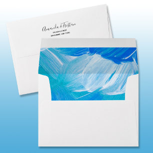 Enveloppe à raie bleue