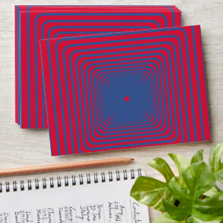 Enveloppe à rayure audacieuse bleu cramoisi – Pers