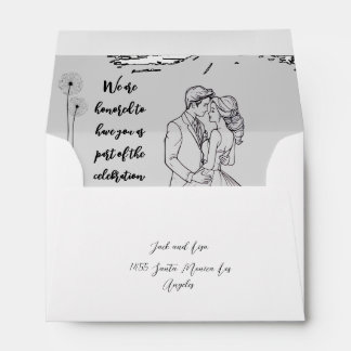 Enveloppe A simple wedding envelope with a touch of luxury
