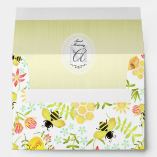 Enveloppe Abeille de miel blanche