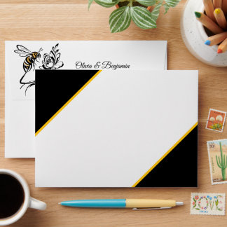 Enveloppe abeille Luxe intemporel