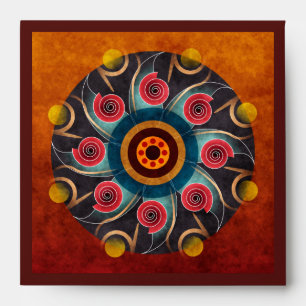 Enveloppe Abstrait Vector Art Carré couleur flora