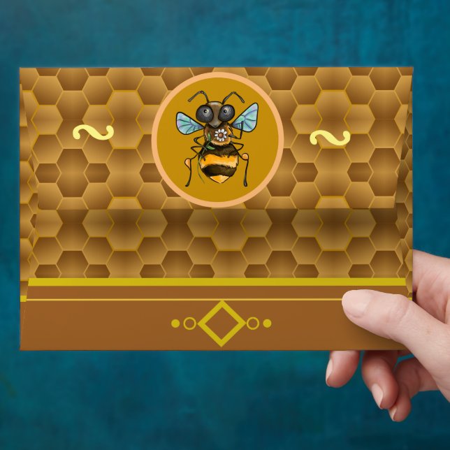 Enveloppe Adorable abeille de miel (Hand)