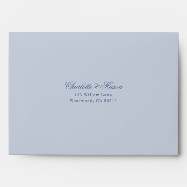 Enveloppe Adresse de Mariage à Armoirie Florale Vi (Devant)