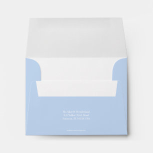 Enveloppe Adresse de retour de bleus layette de l'enveloppe