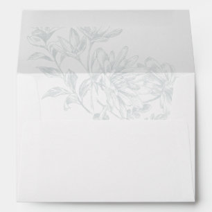Enveloppe Adresse de retour de Faire-part de mariage de fleu