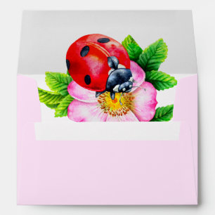 Enveloppe Adresse de retour de Ladybug