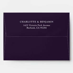 Enveloppe Adresse de retour de l'auberge personnalisée Envel